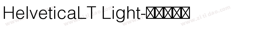 HelveticaLT Light字体转换